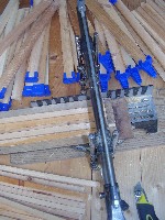 Tall frames using Beesy corners. Tall frames are made from a home-made kit plus Beesy plastic corners.